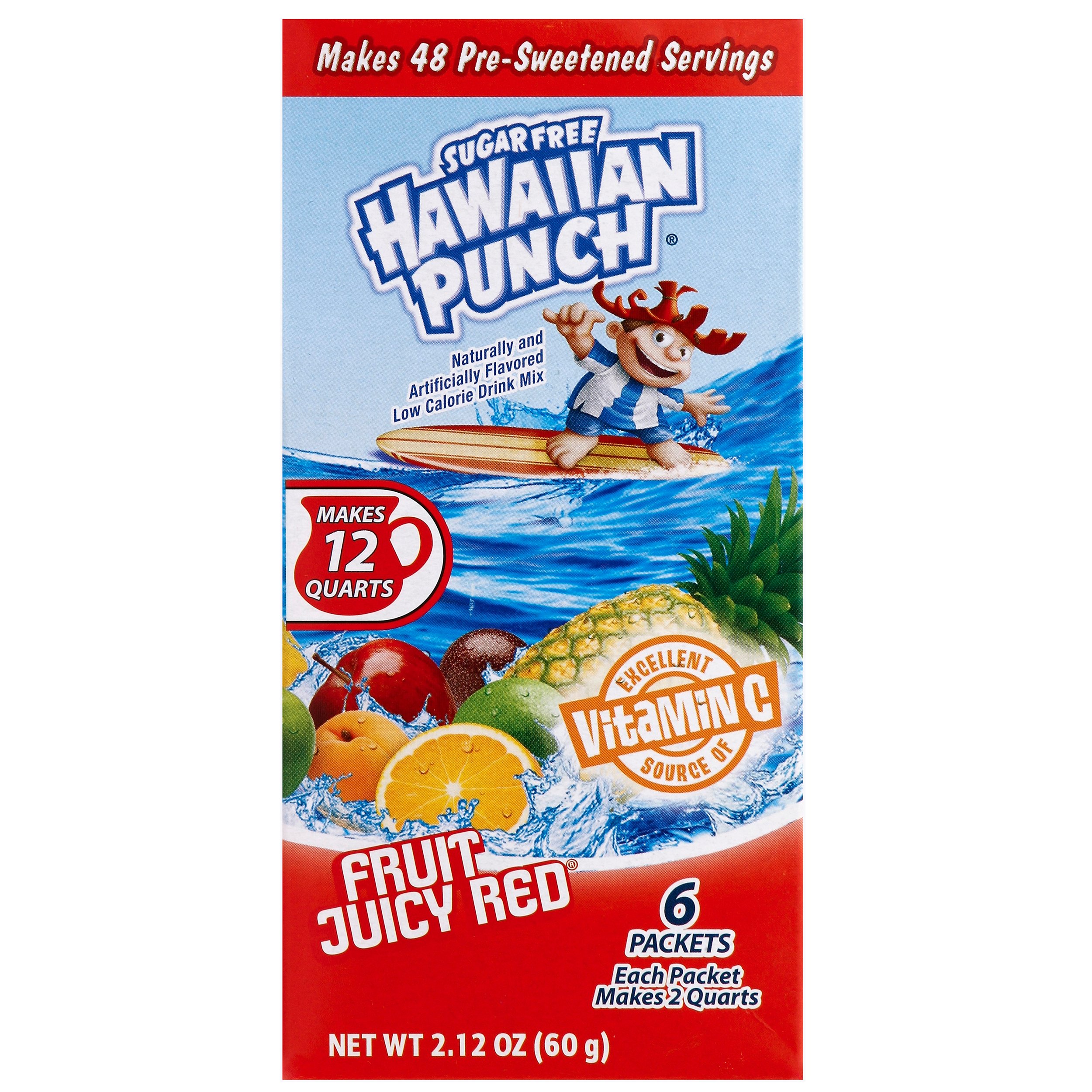 Hawaiian Punch Fruit Juicy Red 12 QT Drink Mix Packs Shop Mixes & Flavor Enhancers at HEB