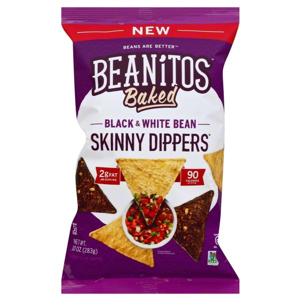 Beanitos Baked Black & White Bean Skinny Dippers Shop Chips at HEB