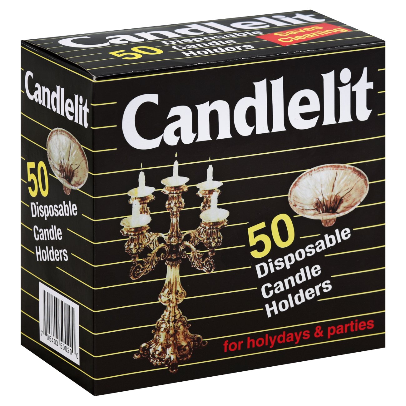 Candlelit Disposable Candle Holders Shop Seasonal Decor at HEB