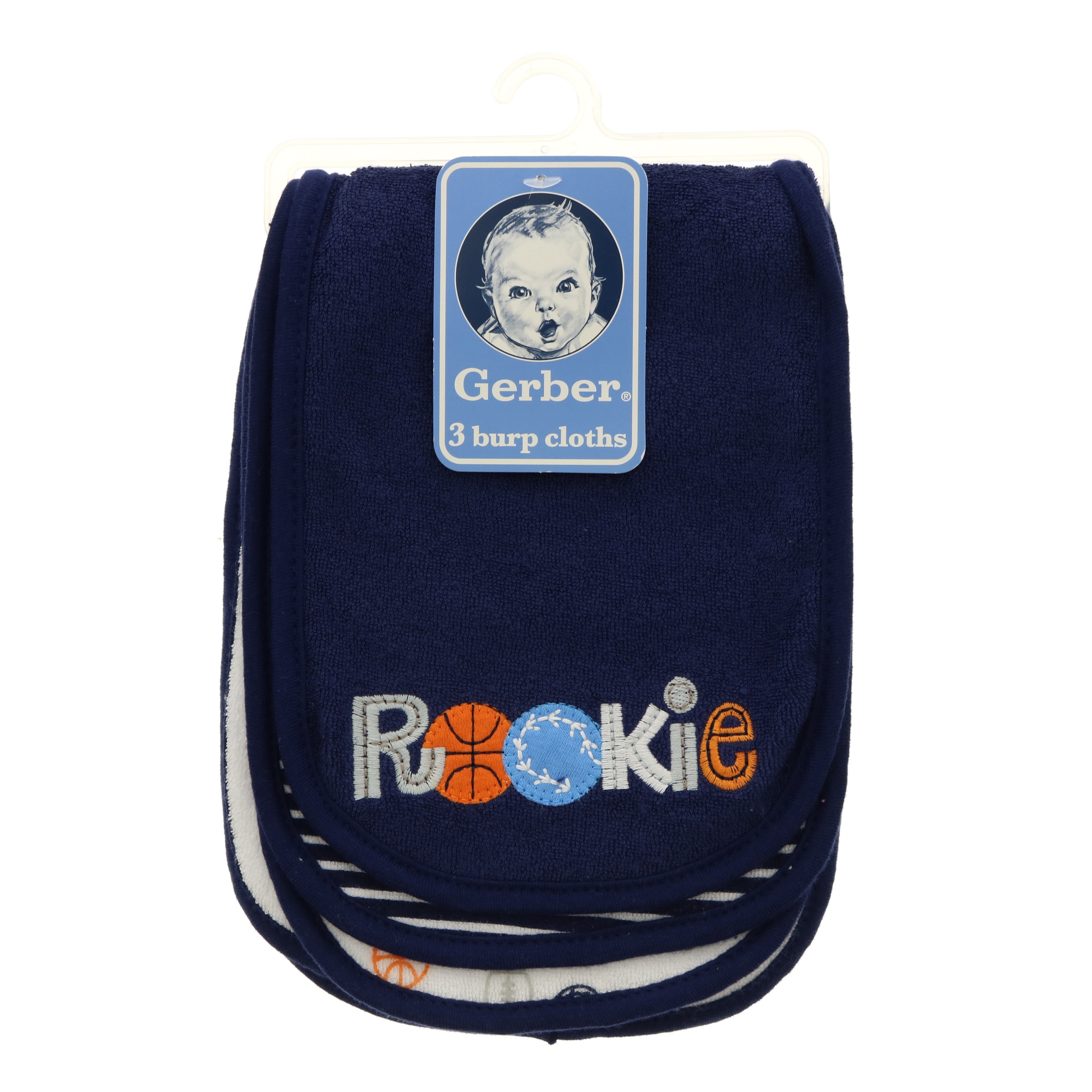 Gerber Boy Burp Cloths, 3 PK Shop at HEB