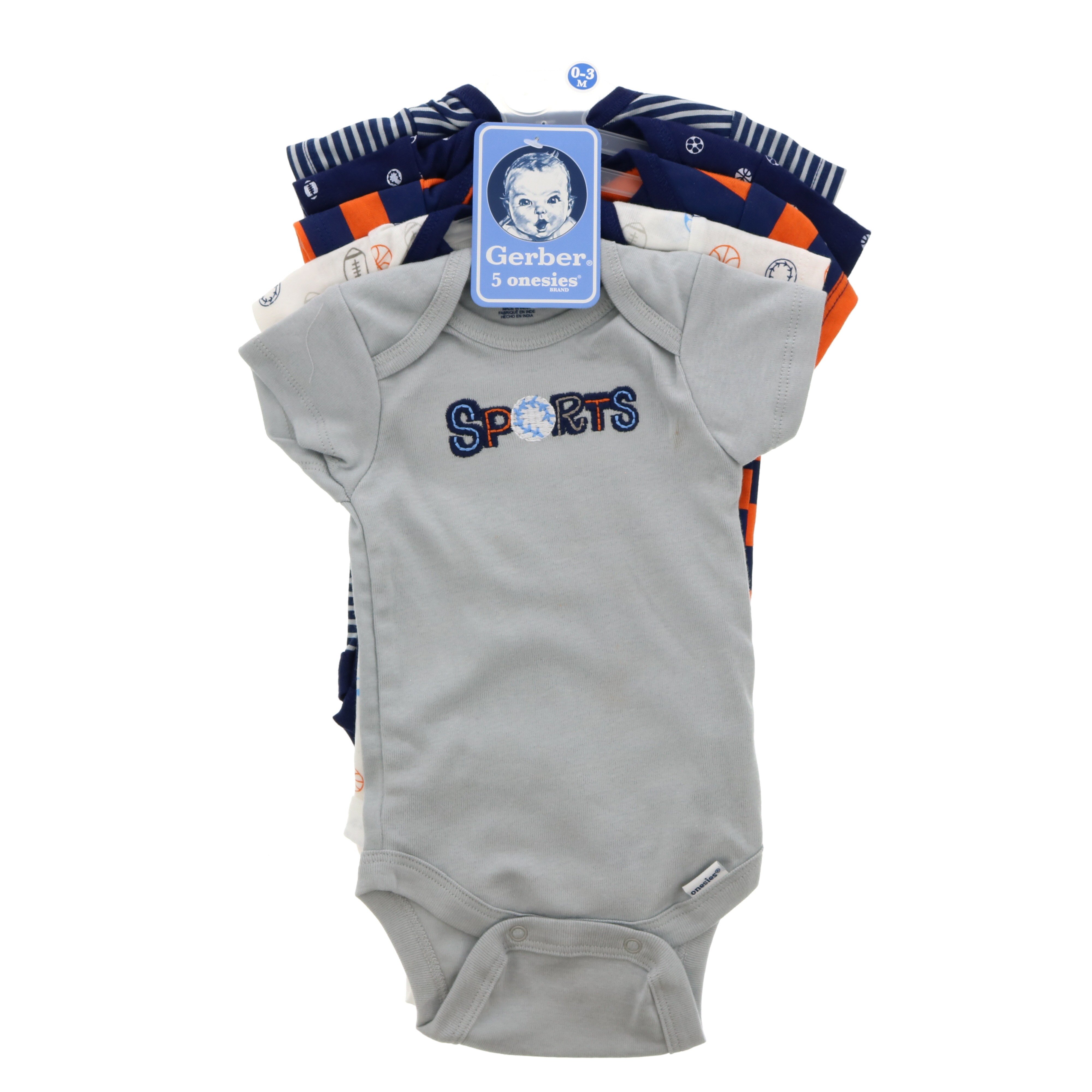 Gerber Baby Boy's Bodysuits Variety, 5 PK Shop One Pieces at HEB