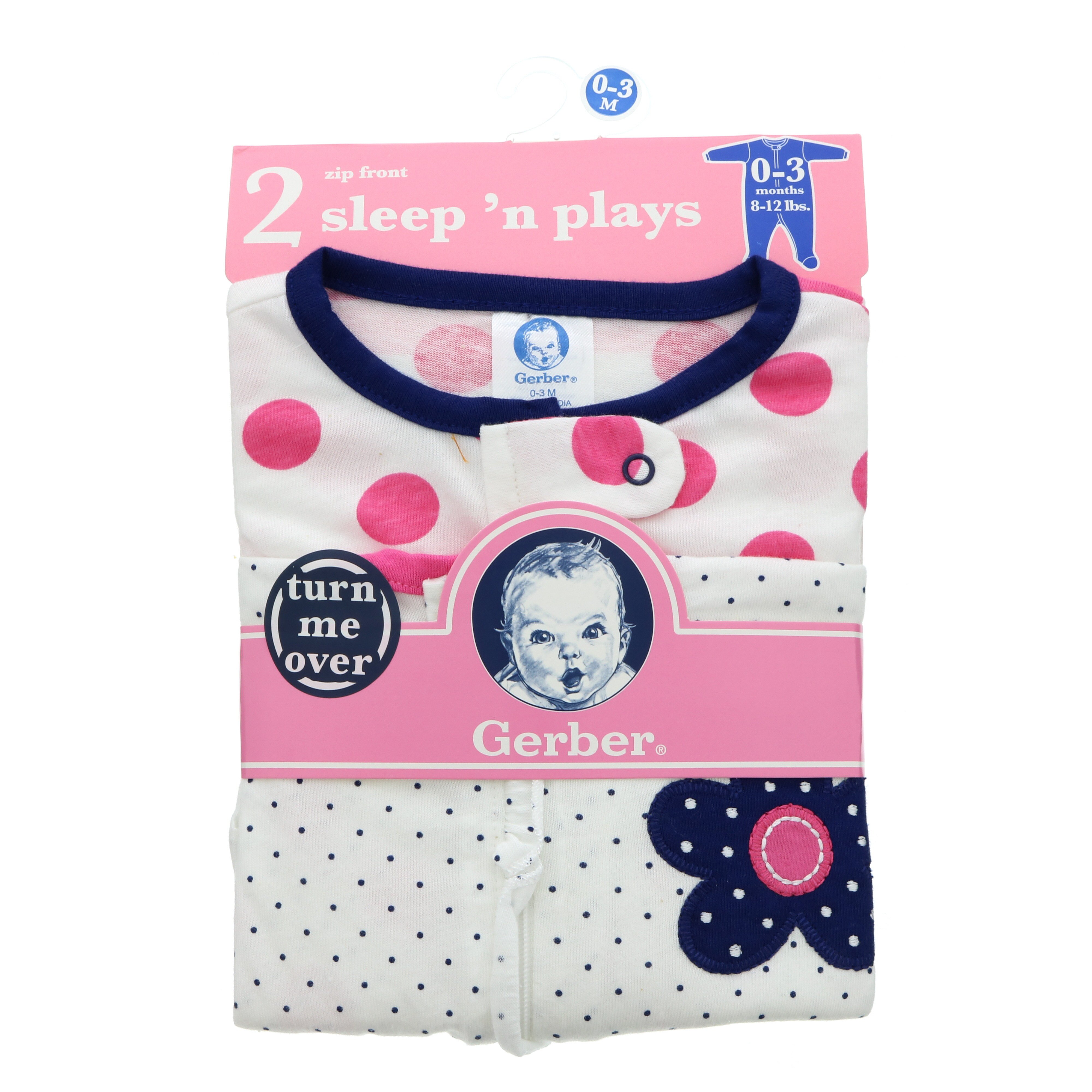 Gerber Baby Girl Newborn Nightgown, 2 PK Shop at HEB