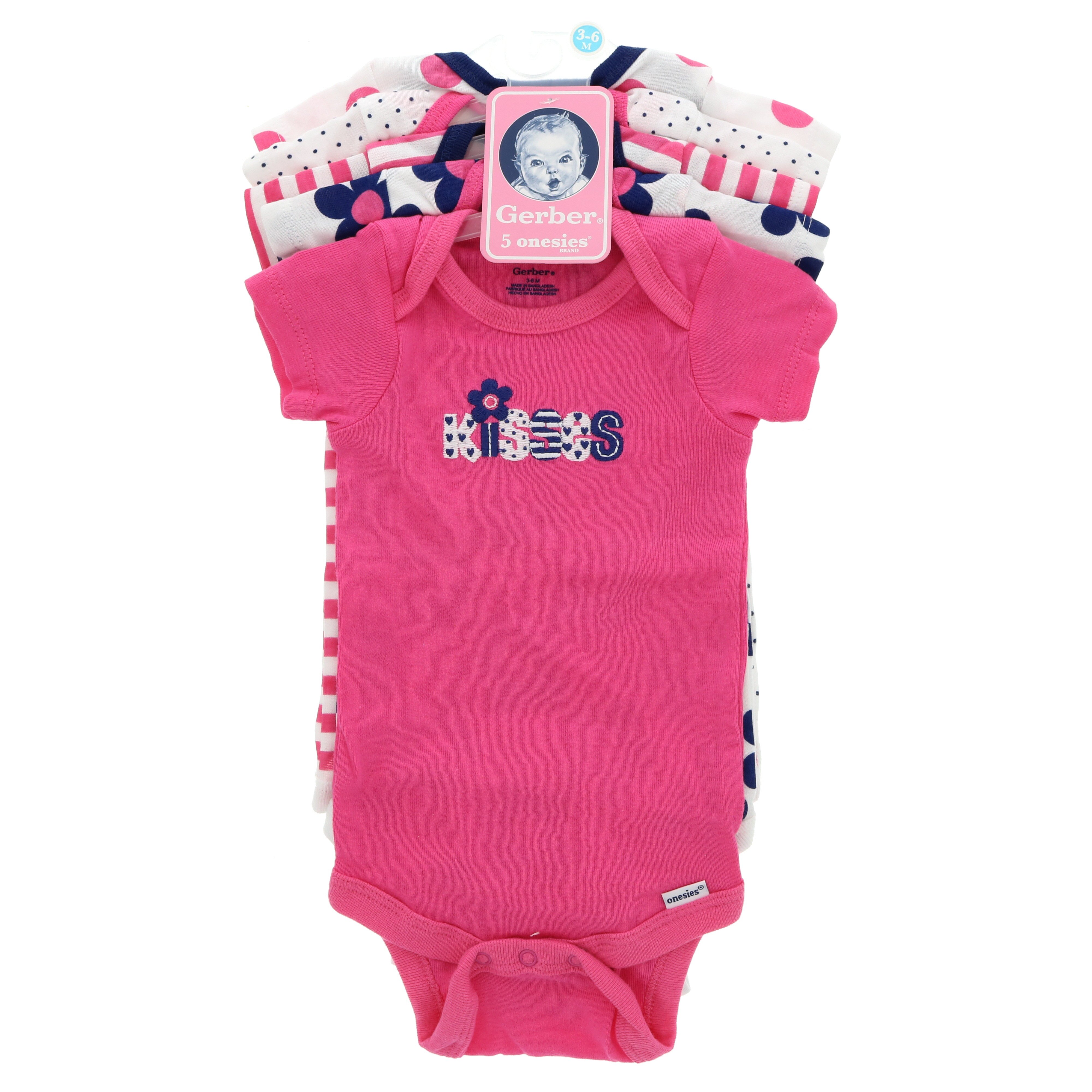 Gerber Baby Girls' 5 Pack Variety Bodysuits, 5 PK Shop at HEB