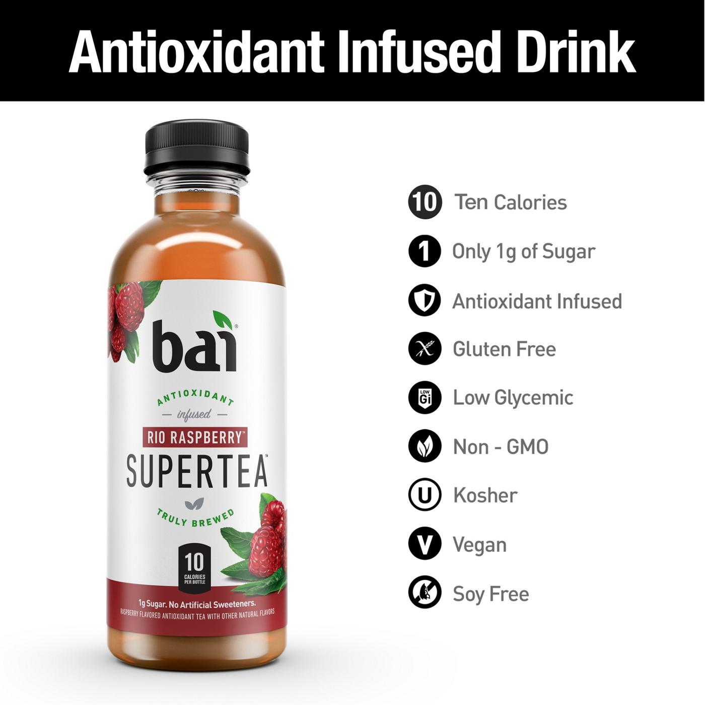 Bai Antioxidant Supertea Rio Raspberry Tea; image 4 of 4