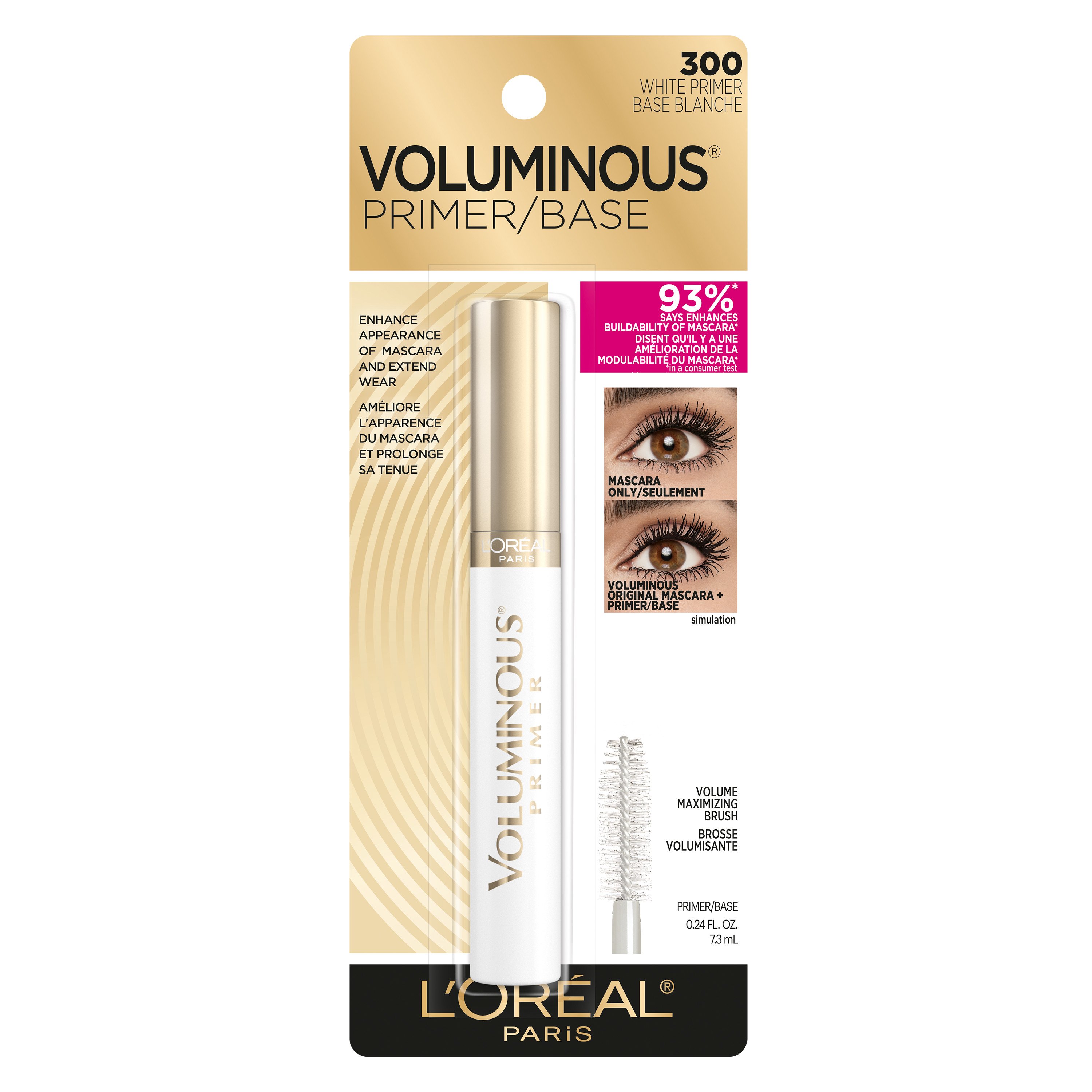 L'Oreal Paris Voluminous Primer Mascara White Primer Shop Makeup at H-E-B