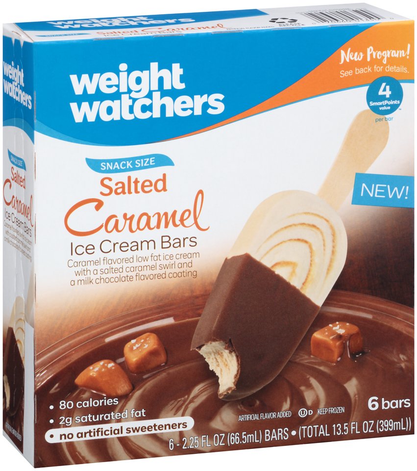 Weight Watchers Salted Caramel Ice Cream Bars Shop Bars & Pops at HEB