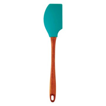 Cocinaware Silicone Spatula with Wood Handle – Aqua Blue