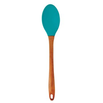 Cocinaware Silicone Spoon with Wood Handle – Aqua Blue