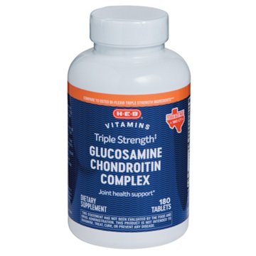 H-E-B Vitamins Triple Strength Glucosamine Chondroitin Complex Tablets - Texas-Size Pack