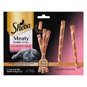 Sheba Meaty Tender Sticks Cat Treats - Salmon Flavor