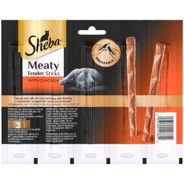 Sheba Meaty Tender Sticks Soft Cat Treats - Chicken