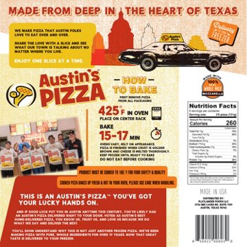 Austin's Pizza The Mopac Thin Crust Frozen Pizza, 23.15 oz