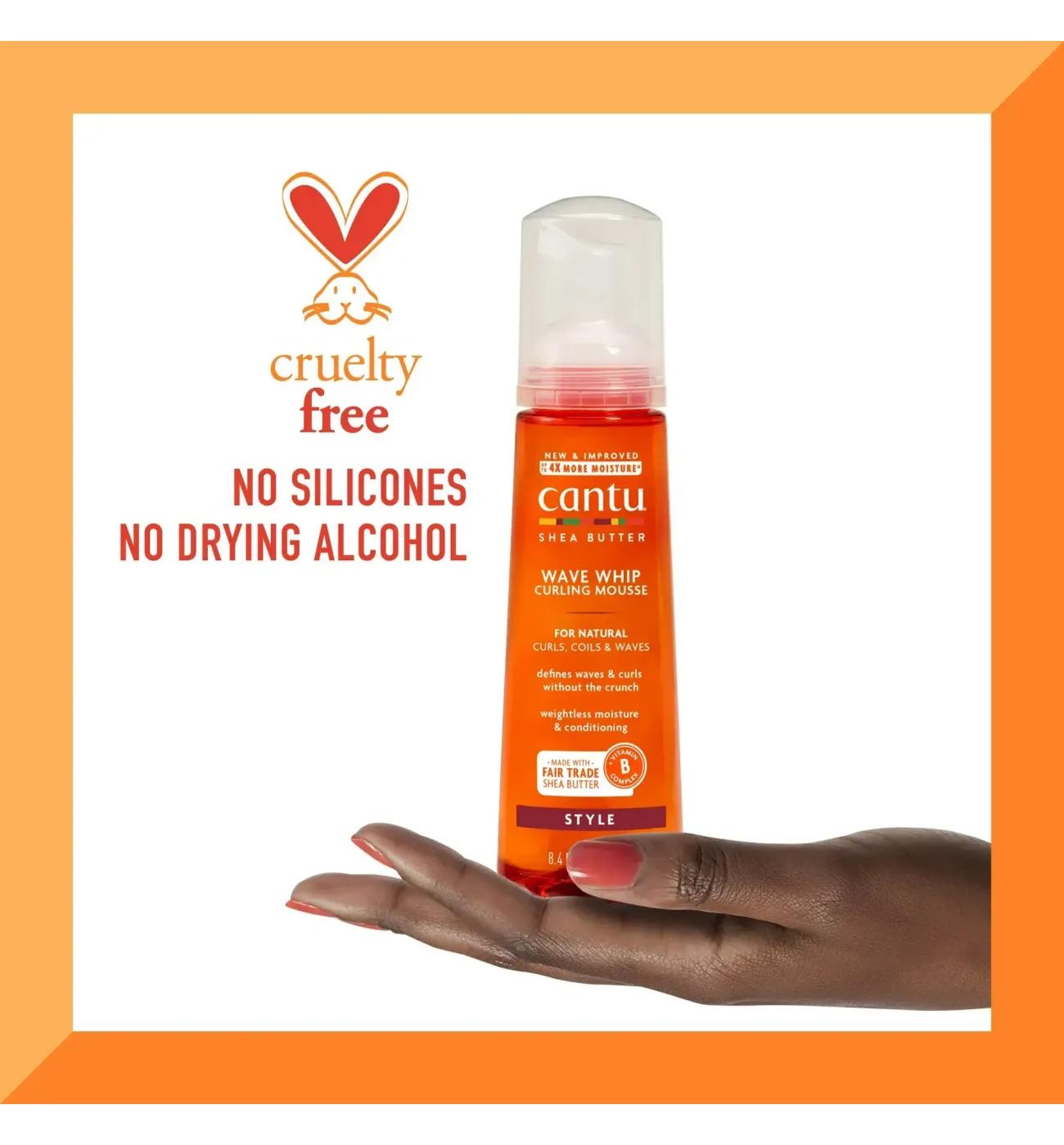 Cantu Shea Butter Wave Whip Curling Mousse 8.4Z; image 5 of 6