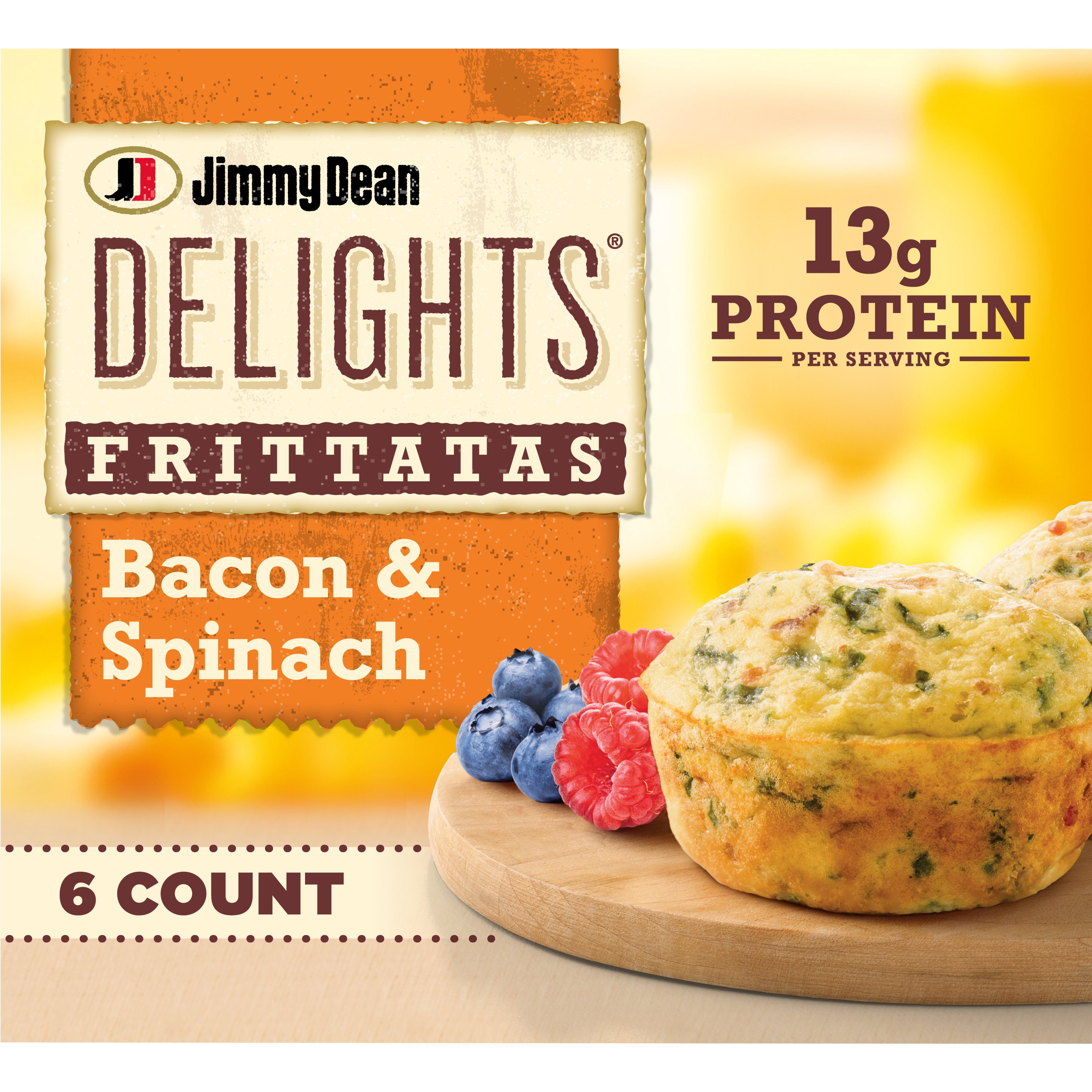 Jimmy Dean Delights Bacon And Spinach Frittatas Shop Entrees Sides At H E B