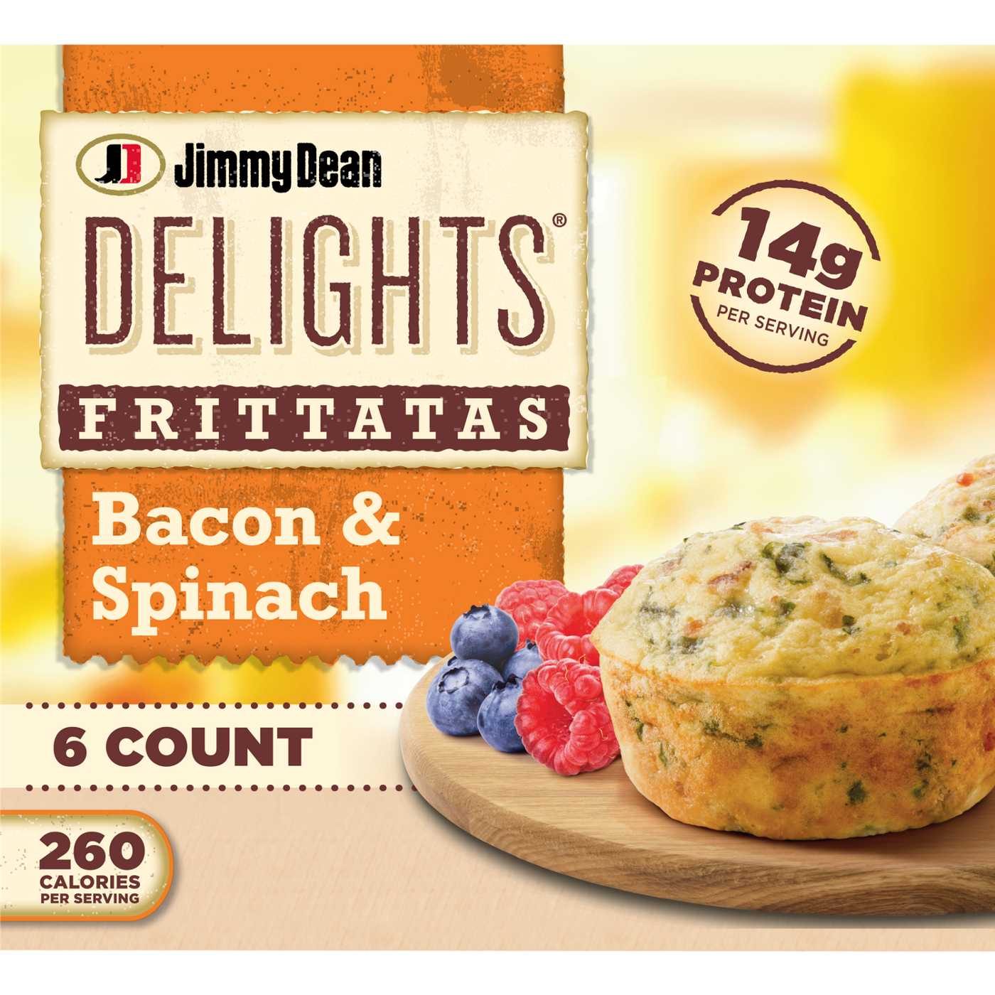 Jimmy Dean Delights Bacon & Spinach Frittatas; image 1 of 3