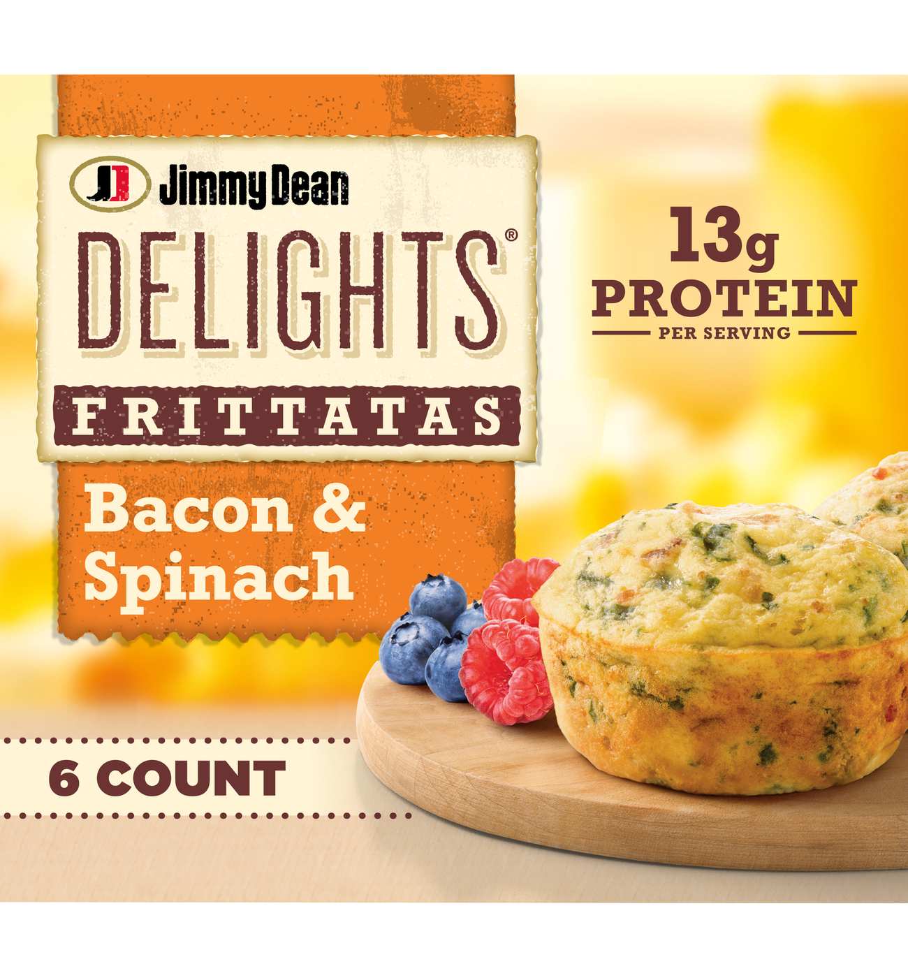 Jimmy Dean Delights Bacon & Spinach Frittatas; image 1 of 4