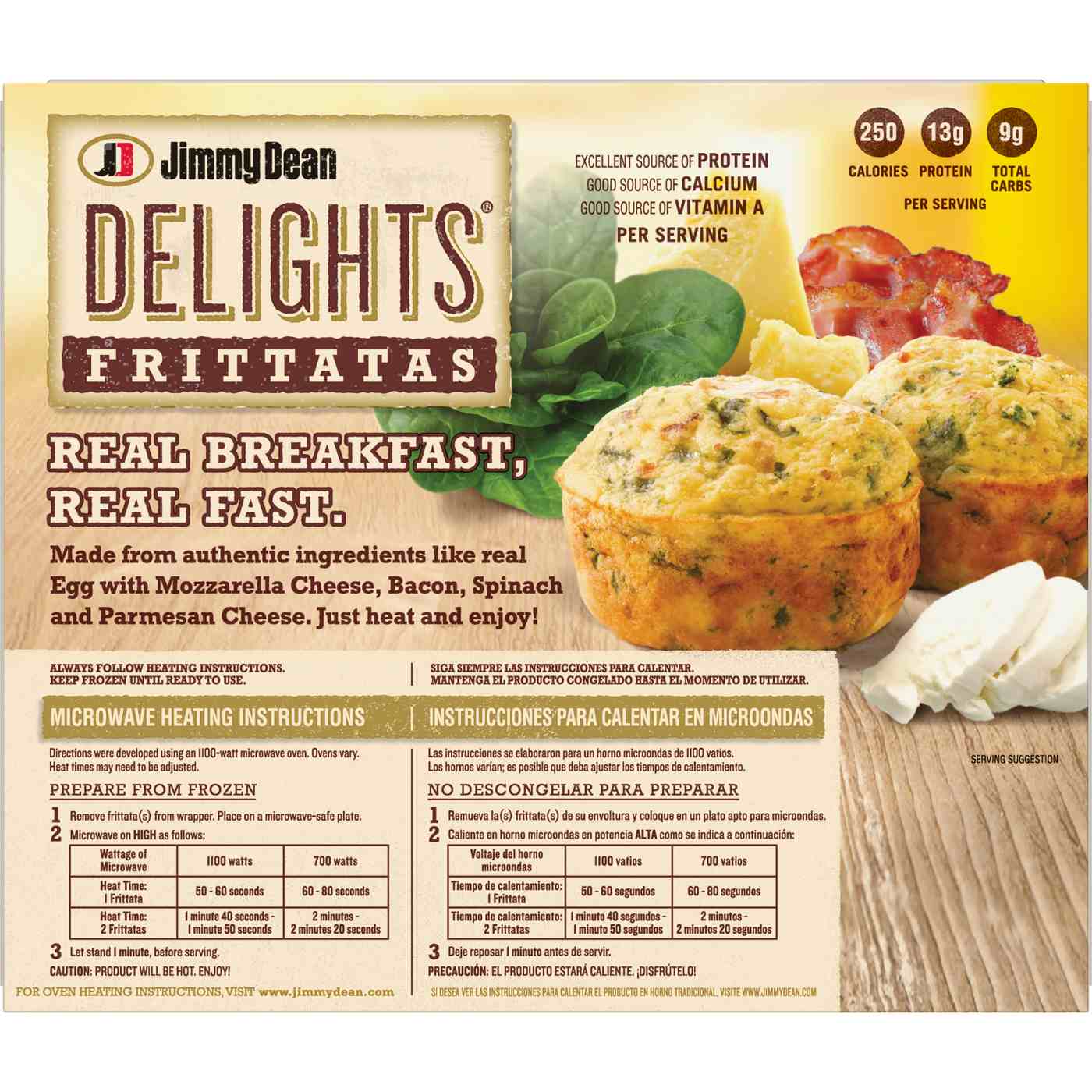 Jimmy Dean Delights Bacon & Spinach Frittatas; image 3 of 3