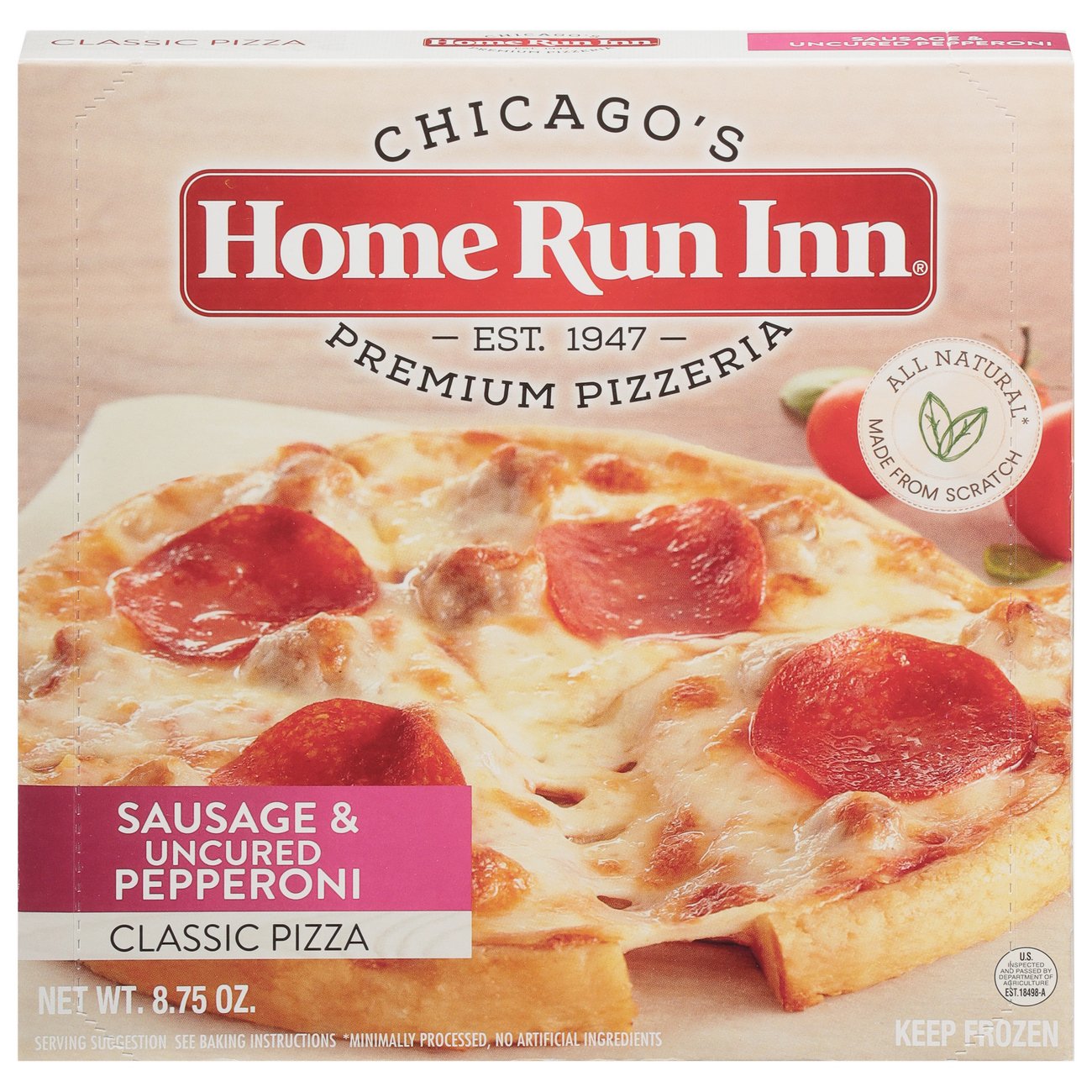 Home Run Inn Frozen Sausage & Uncured Pepperoni Classic Pizza