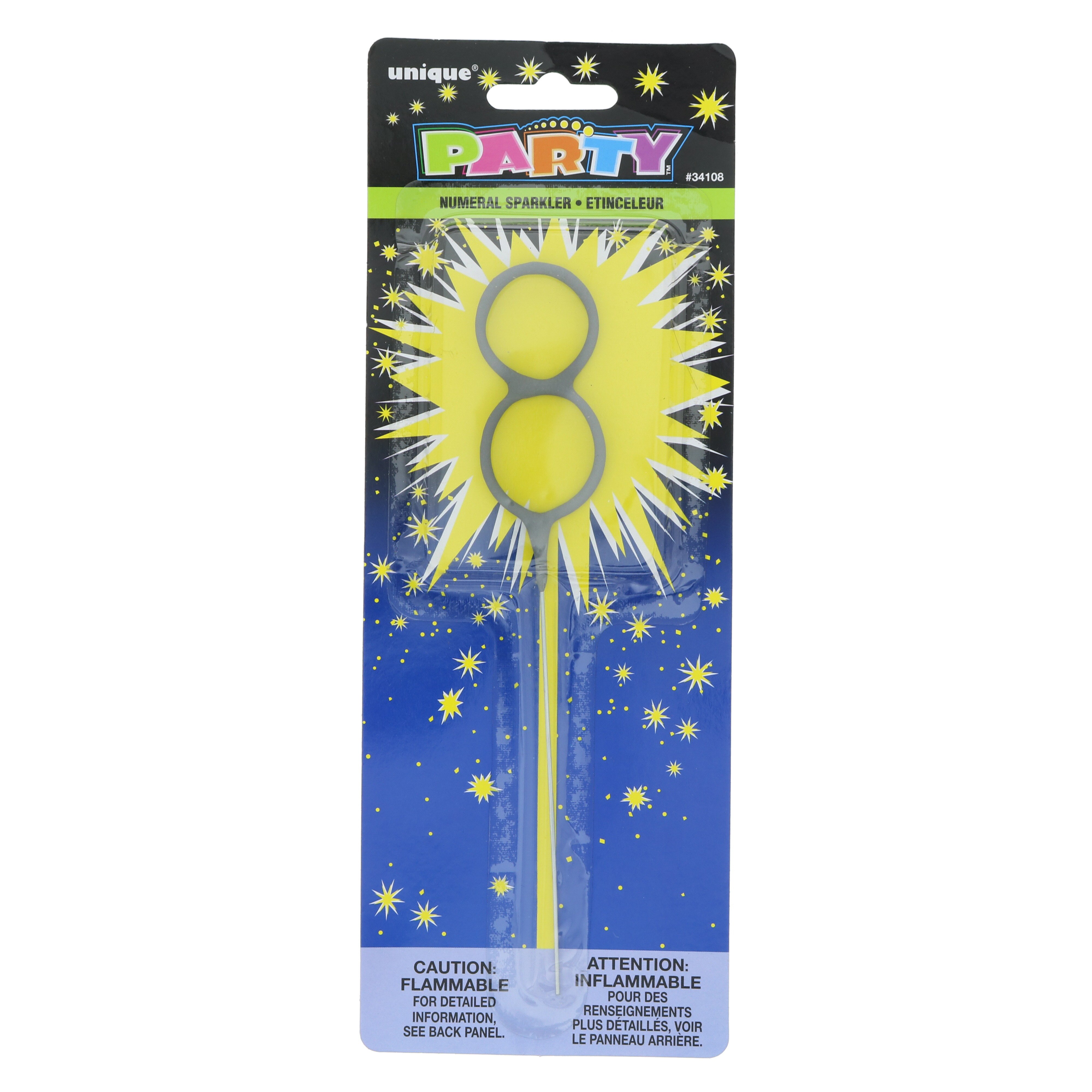 Unique Sparkler Candle Numerical 8 Shop Party Supplies at HEB