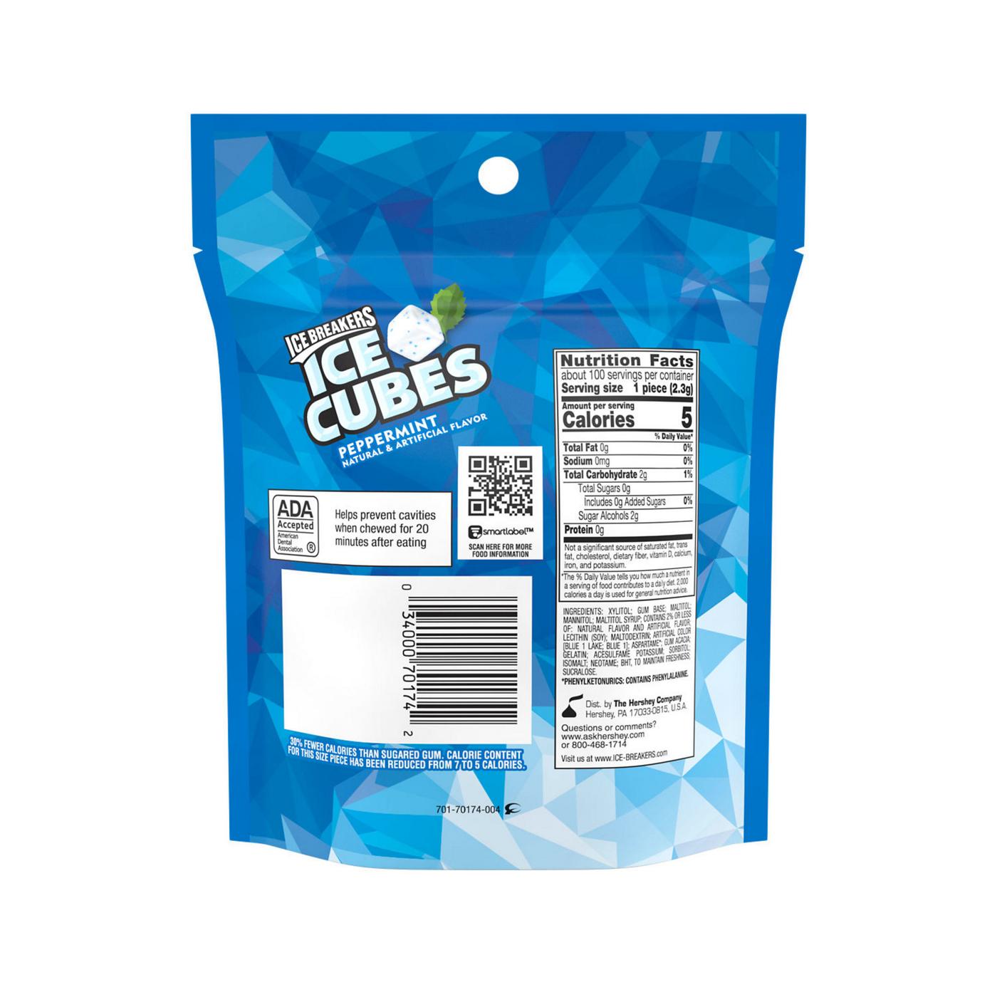 Ice Breakers Ice Cubes Peppermint Sugar Free Chewing Gum; image 7 of 7