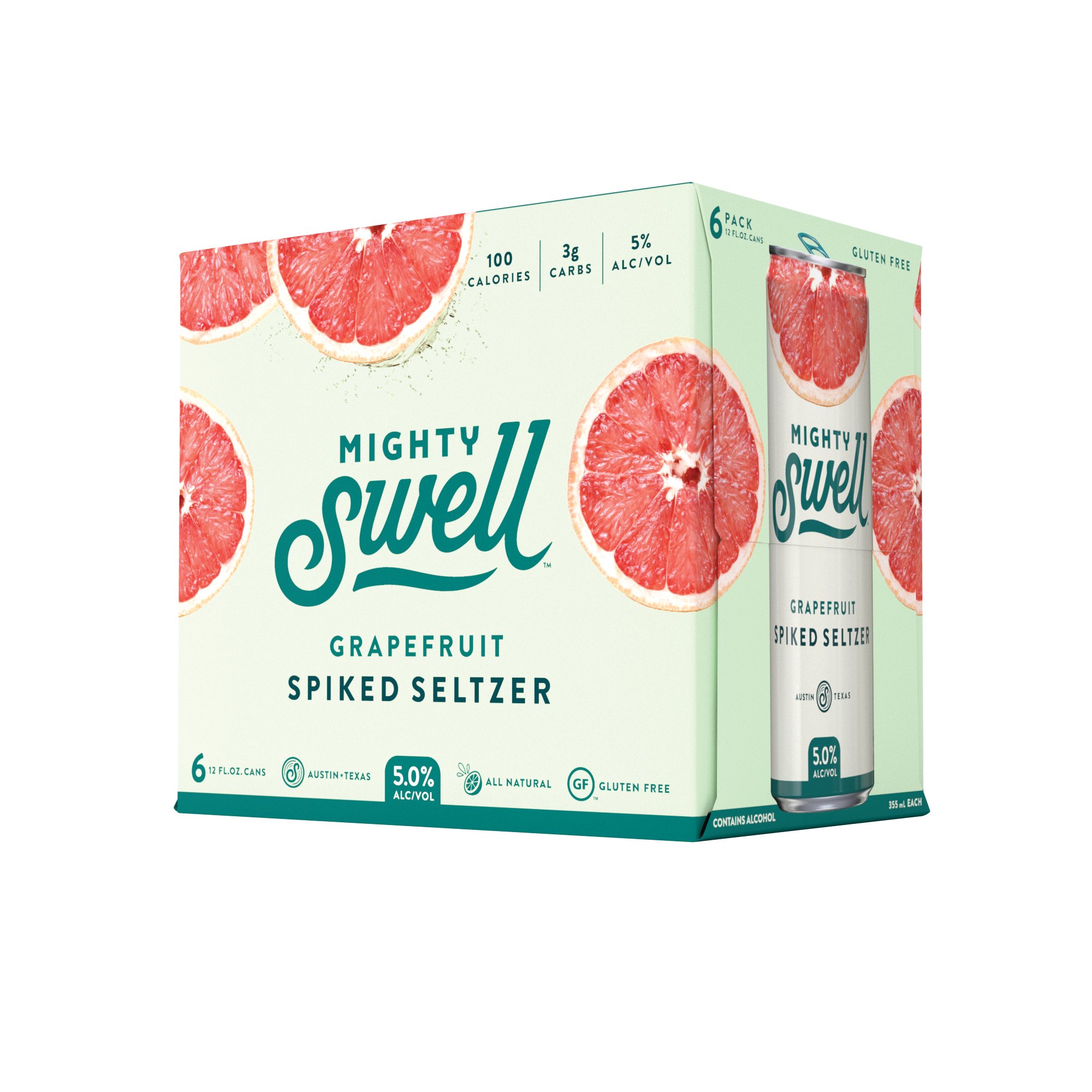 Mighty Swell Grapefruit Spritzer 12 Oz Cans Shop Malt Beverages Coolers At H E B