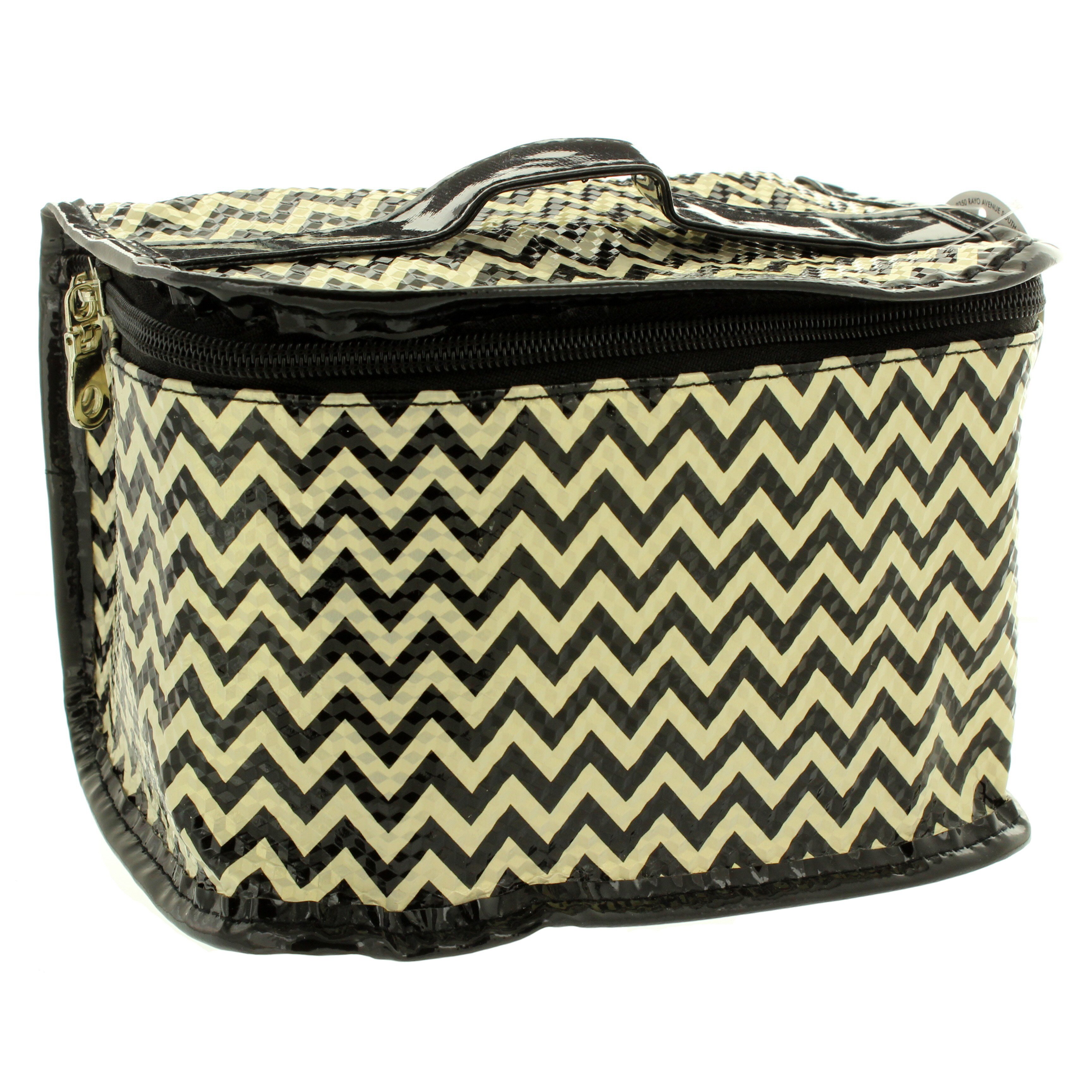 Allegro Basics Wavy Lines Train Case White - Shop Makeup Bags at H-E-B