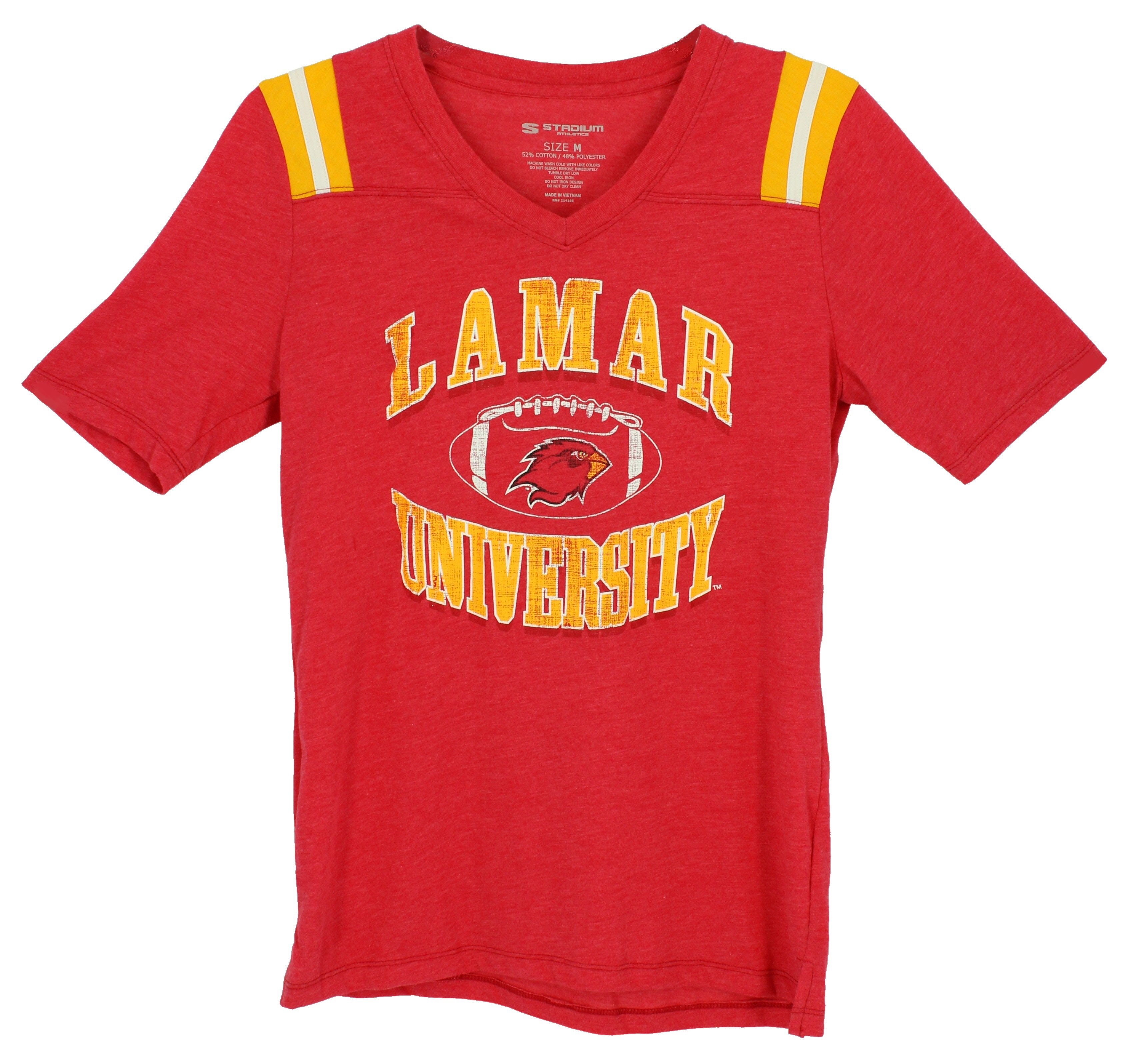 Lamar University Women's Shoulder Football Tee - Shop Team Apparel at H-E-B