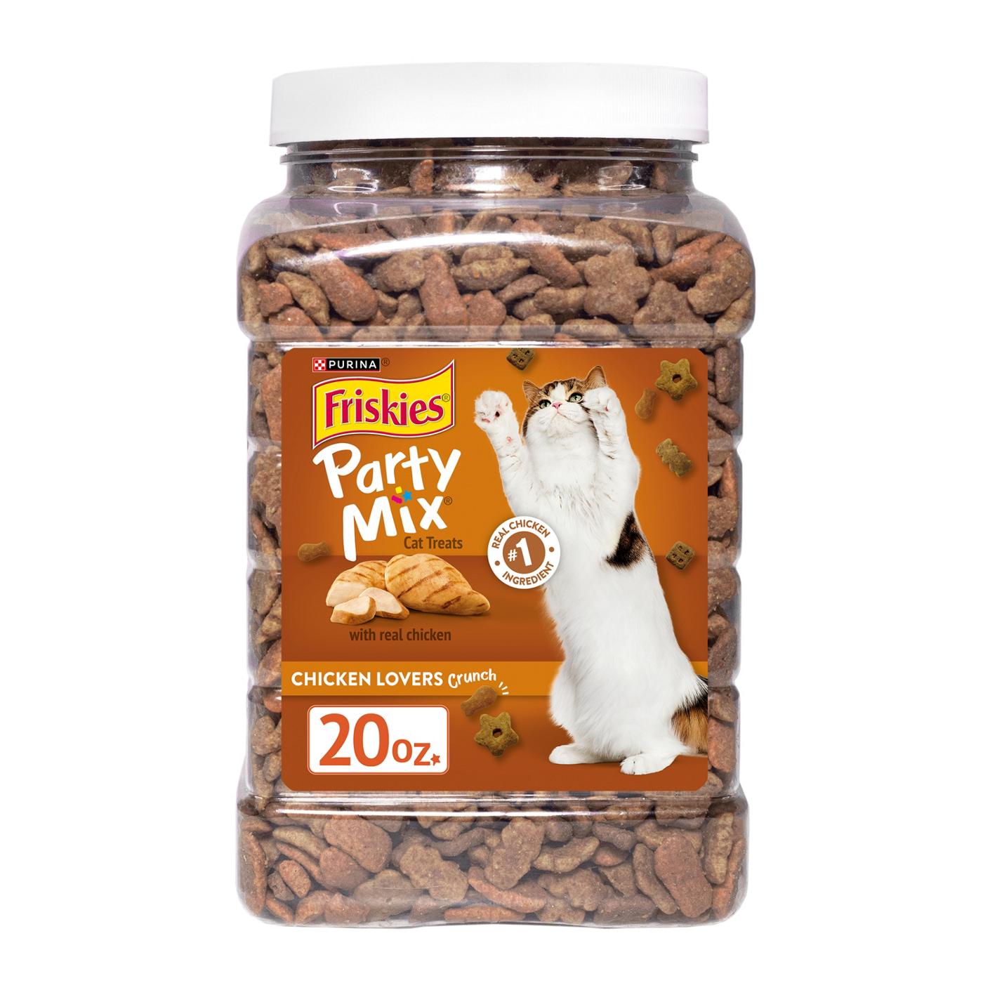 Friskies Purina Friskies Made in USA Facilities Cat Treats, Party Mix Chicken Lovers Crunch; image 1 of 4