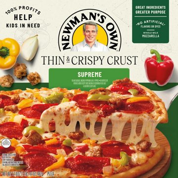 Newman's Own Supreme Thin & Crispy Crust Frozen Pizza