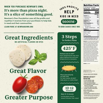 Newman's Own Supreme Thin & Crispy Crust Frozen Pizza