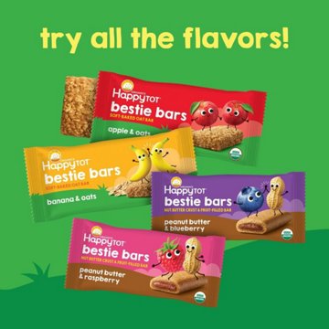 Happy Tot Organics Bestie Bars Banana & Oats Soft-Baked Oat Bars