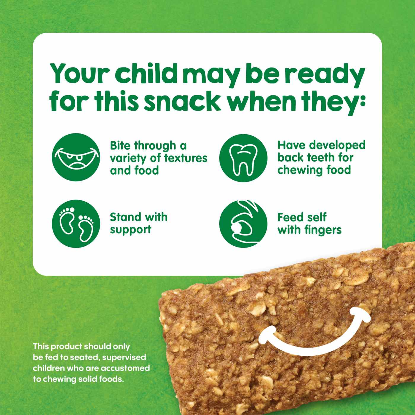 Happy Tot Organics Fiber & Protein Gluten Free Oat Bar Organic Apple & Spinach; image 4 of 8