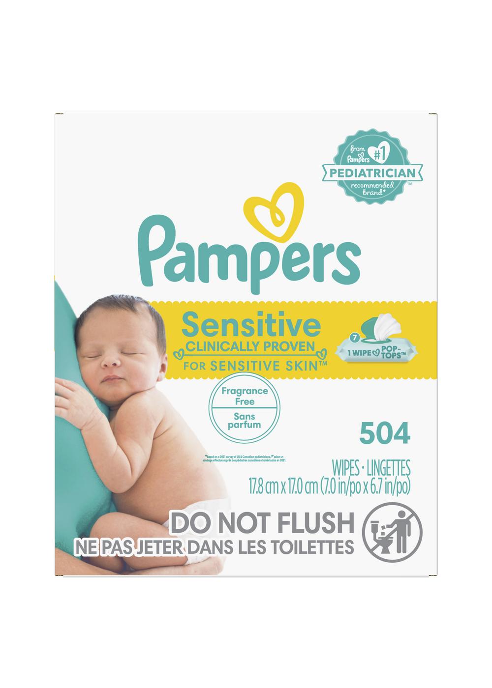 Pampers Sensitive Skin Baby Wipes 7 Pk; image 6 of 9