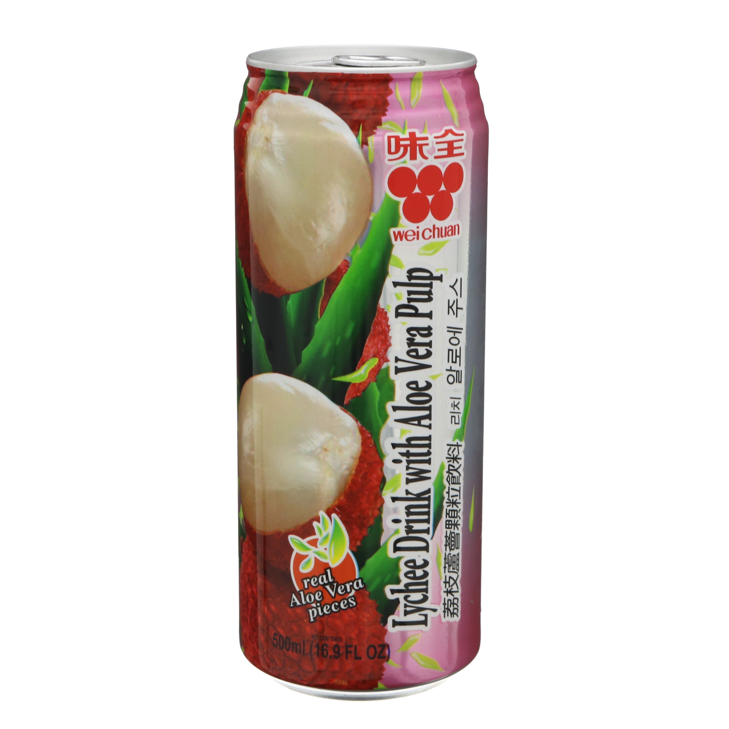 Wei Chuan Lychee Drink With Aloe Vera Pulp Shop Juice At H E B