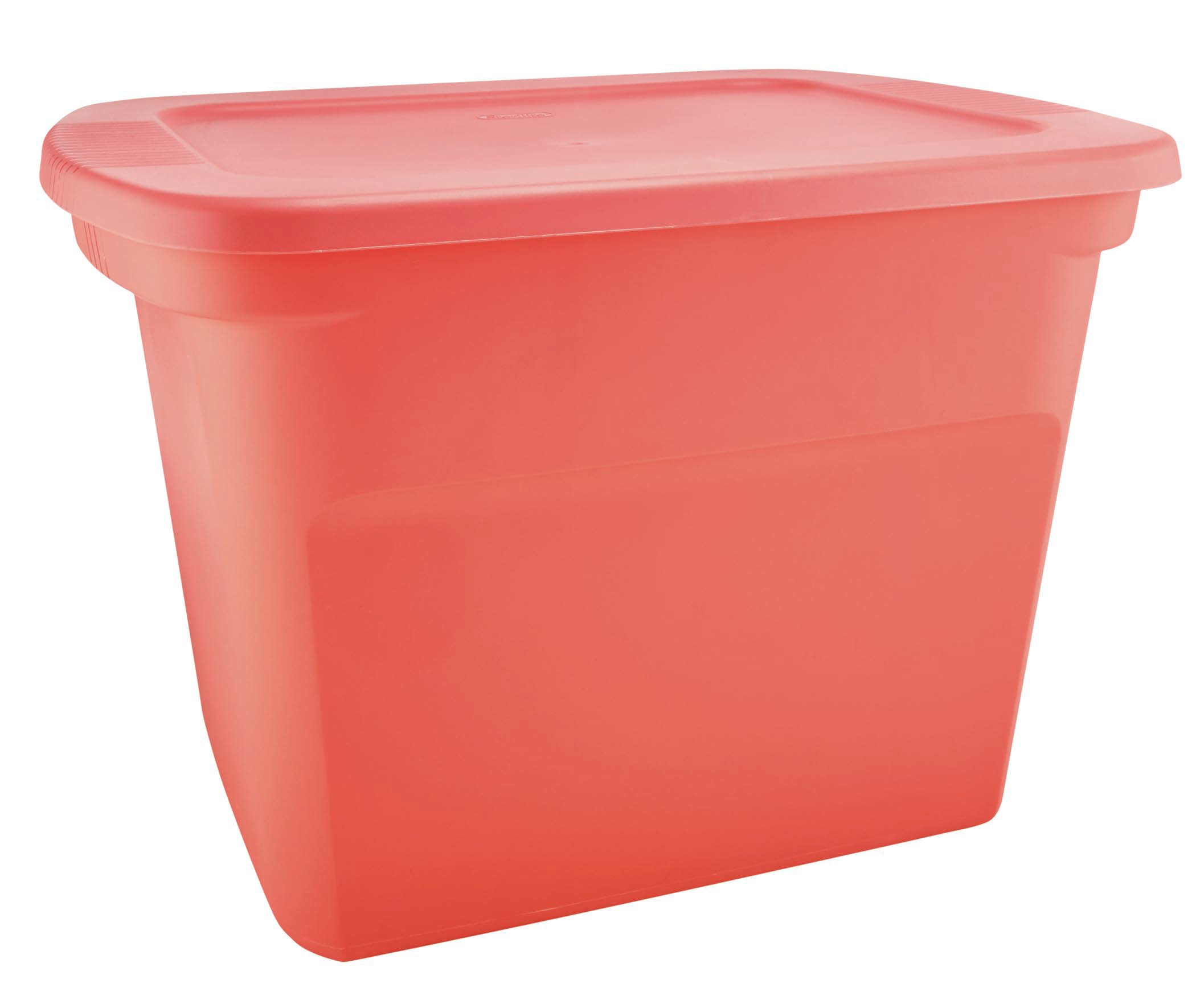 Sterilite 18 Gallon Orange Plastic Storage Container Bin Tote with