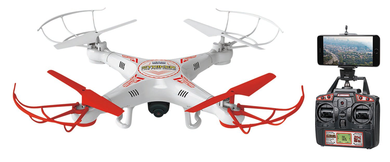 World tech toys store striker live feed drone