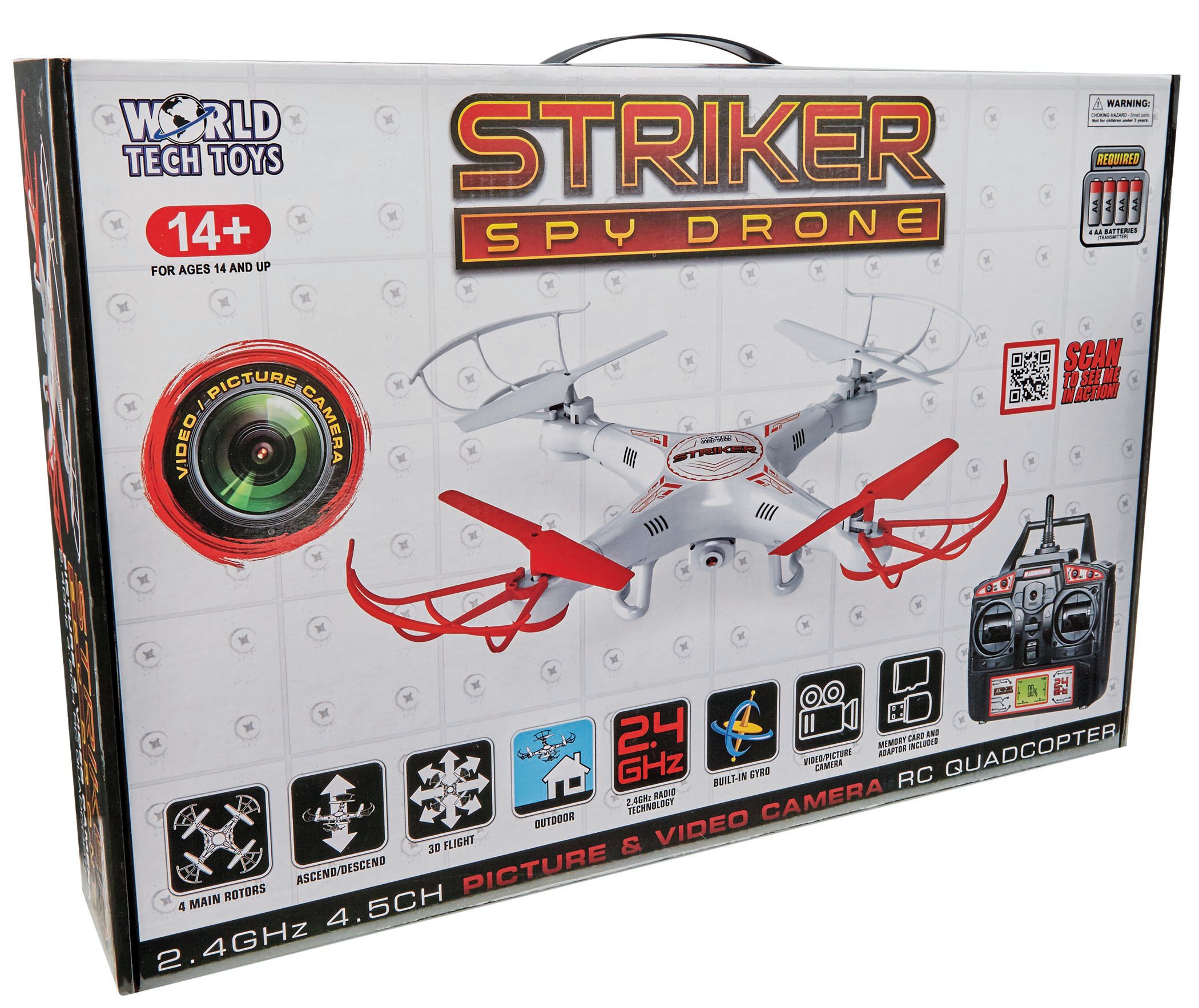 striker rc camera drone