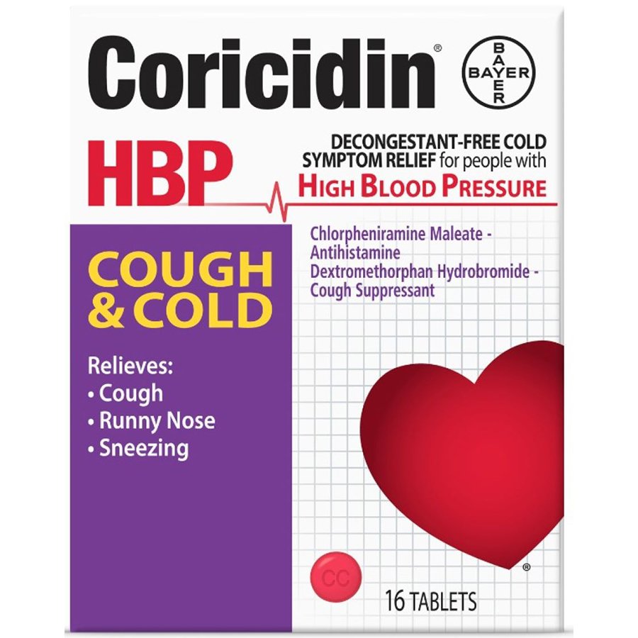 Coricidin Hbp Cough And Cold Tablets Shop Cough Cold And Flu At H E B 1180