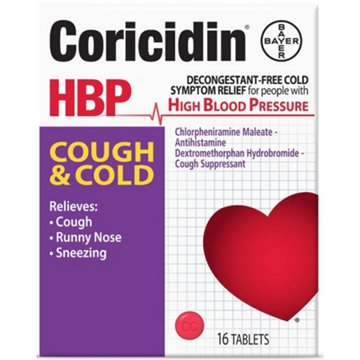 Coricidin HBP Cough & Cold Tablets