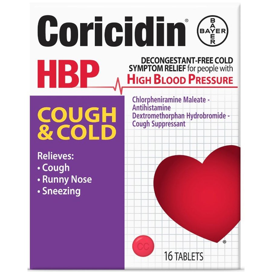 Coricidin HBP Cough And Cold Tablets Shop Cough Cold Flu At H E B