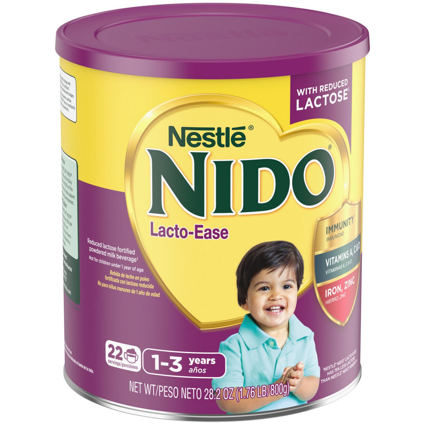 Nestle NIDO 3+ Toddler Powdered Milk Beverage - 28.2 Oz Canister - Powdered  Milk Beverage with Vitamins and Minerals, Powdered Milk