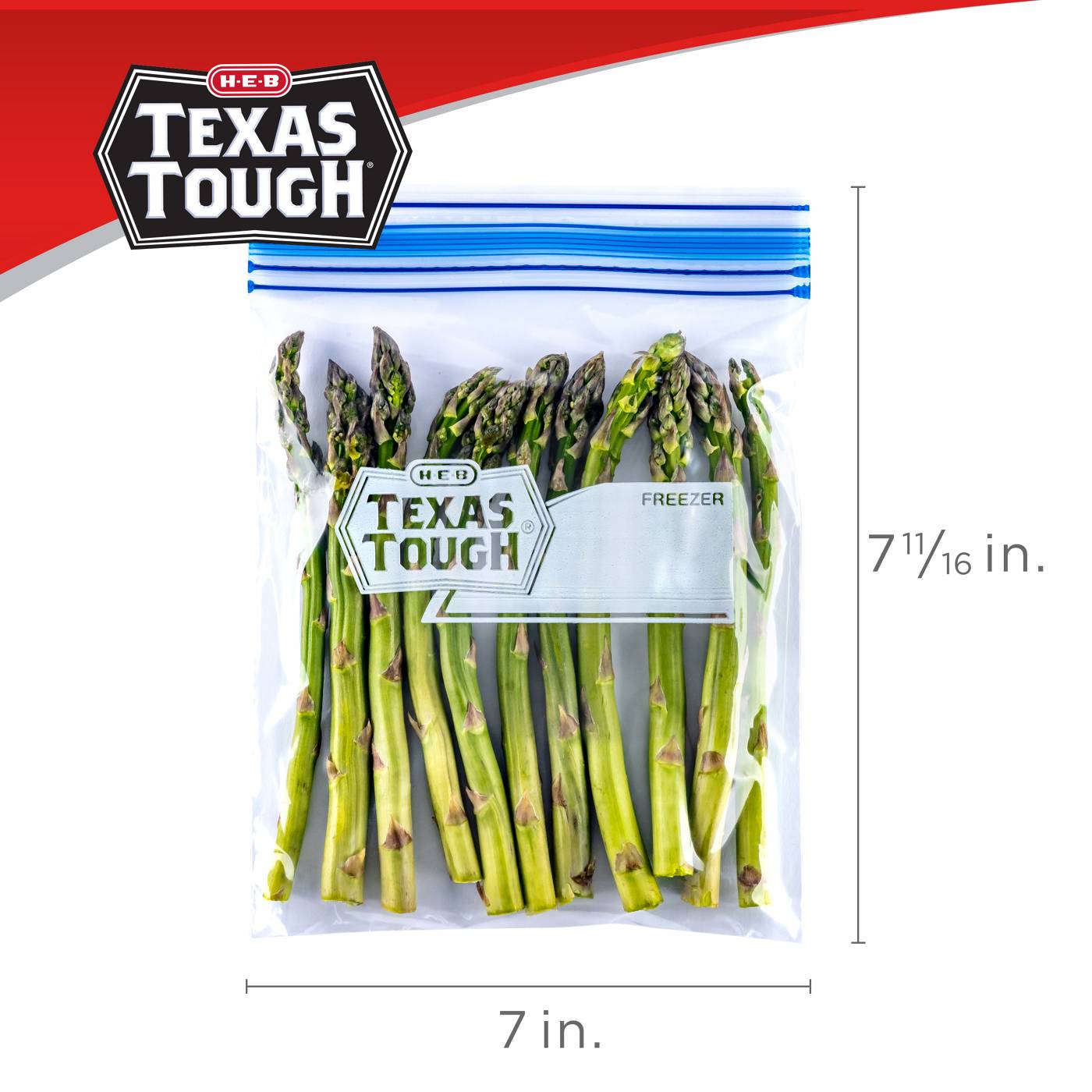 H-E-B Texas Tough Double Zipper Quart Freezer Bags - Value Pack; image 2 of 6