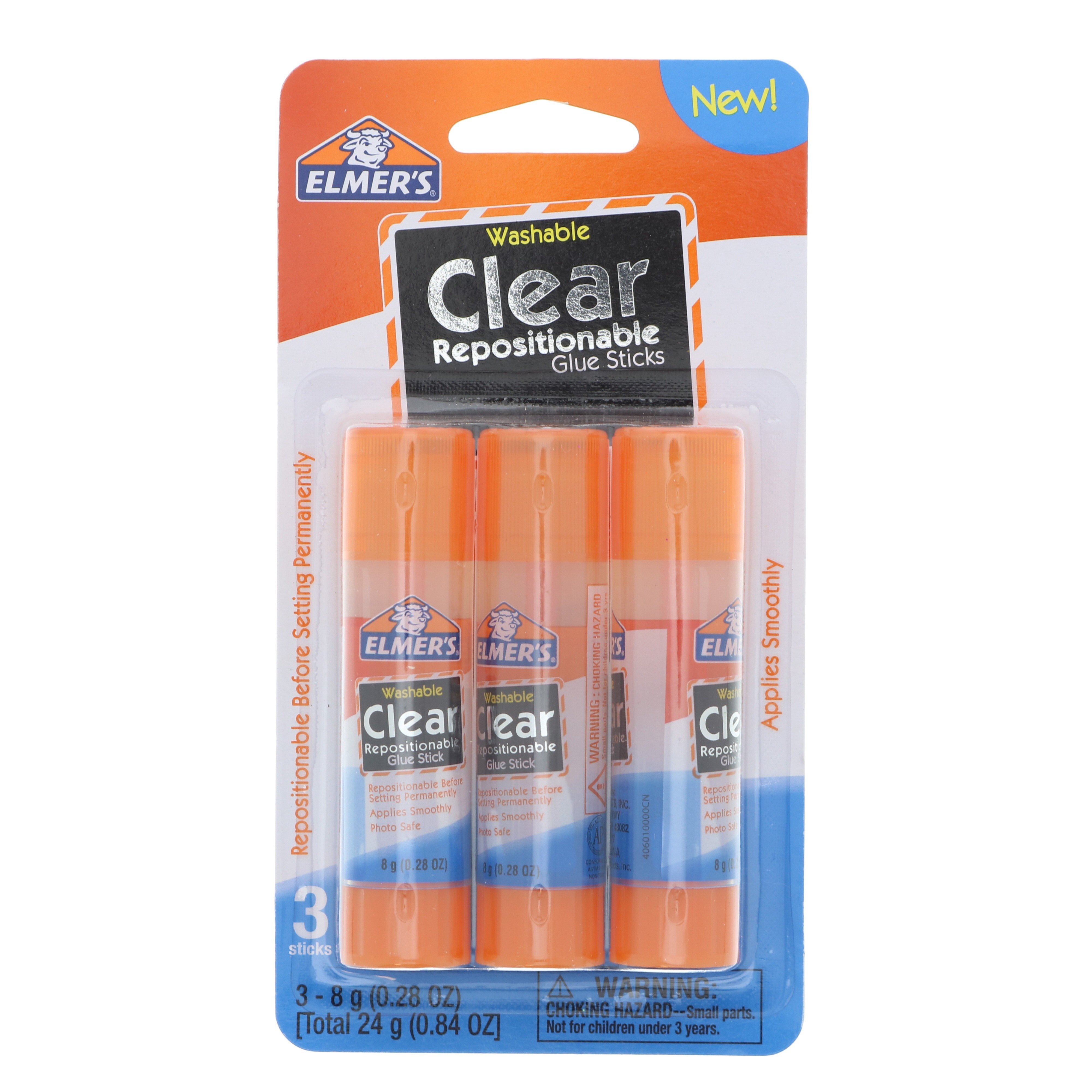 Elmer's Clear Reposition Glue Stick Shop Glue at HEB