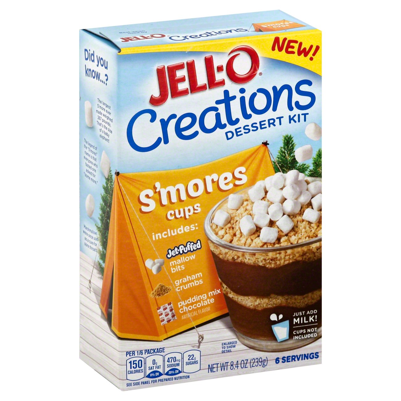 JellO Creations Dessert Kit S'mores Cups Shop Pudding & Gelatin Mix