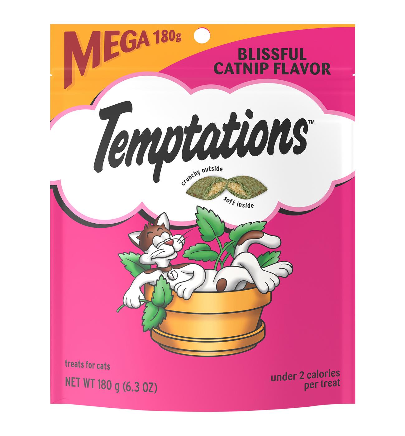 Temptations Classic Crunchy and Soft Cat Treats Blissful Catnip Flavor; image 1 of 5