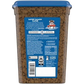 Temptations Classic Crunchy and Soft Cat Treats - Savory Salmon Flavor, 16 oz