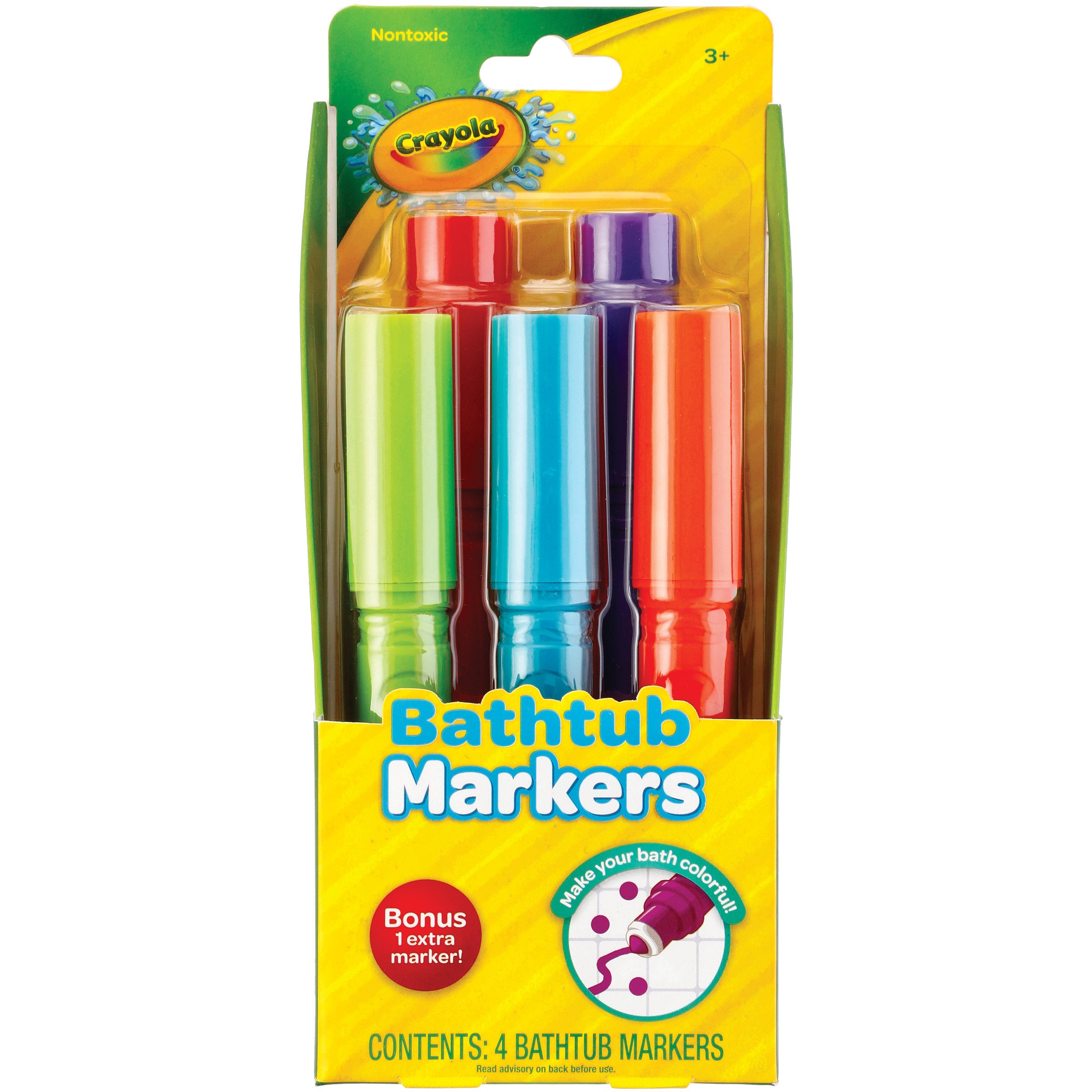 Crayola Bathtub Markers and Crayola Color Bath Drops, 60 tablets - Bring  Creative Fun to Bath Time - Non-toxic