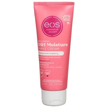 eos Travel Size Shea Better 24 Hr Moisturizing Shave Cream - Pomegranate Raspberry, 2.5 oz