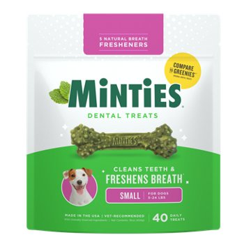 VetIQ Minties Dental Bones Tiny & Small Dog Treats, 40 ct