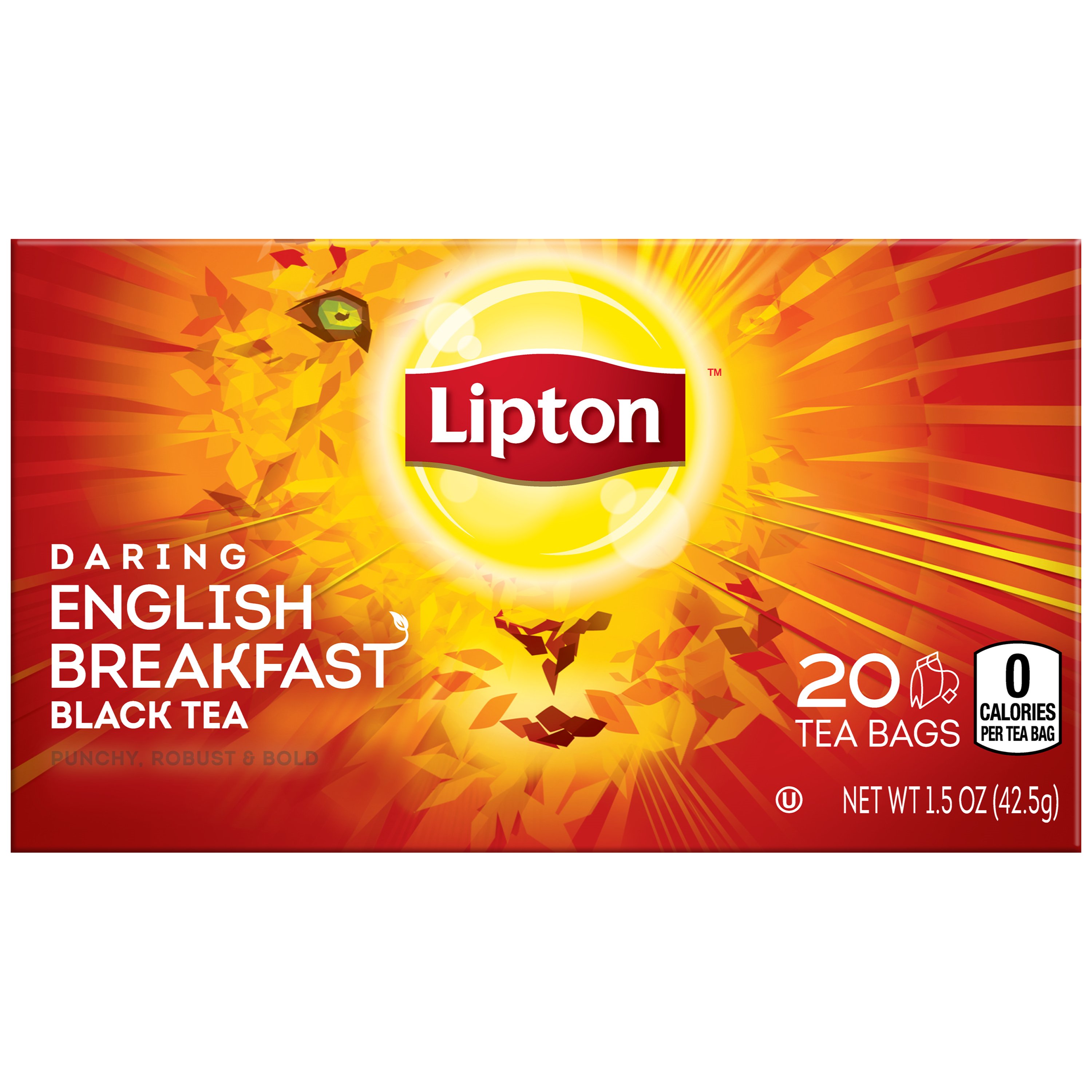 Lipton Black Tea Bags Daring English Breakfast Shop Tea at HEB